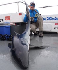 Allan with Blue Shark