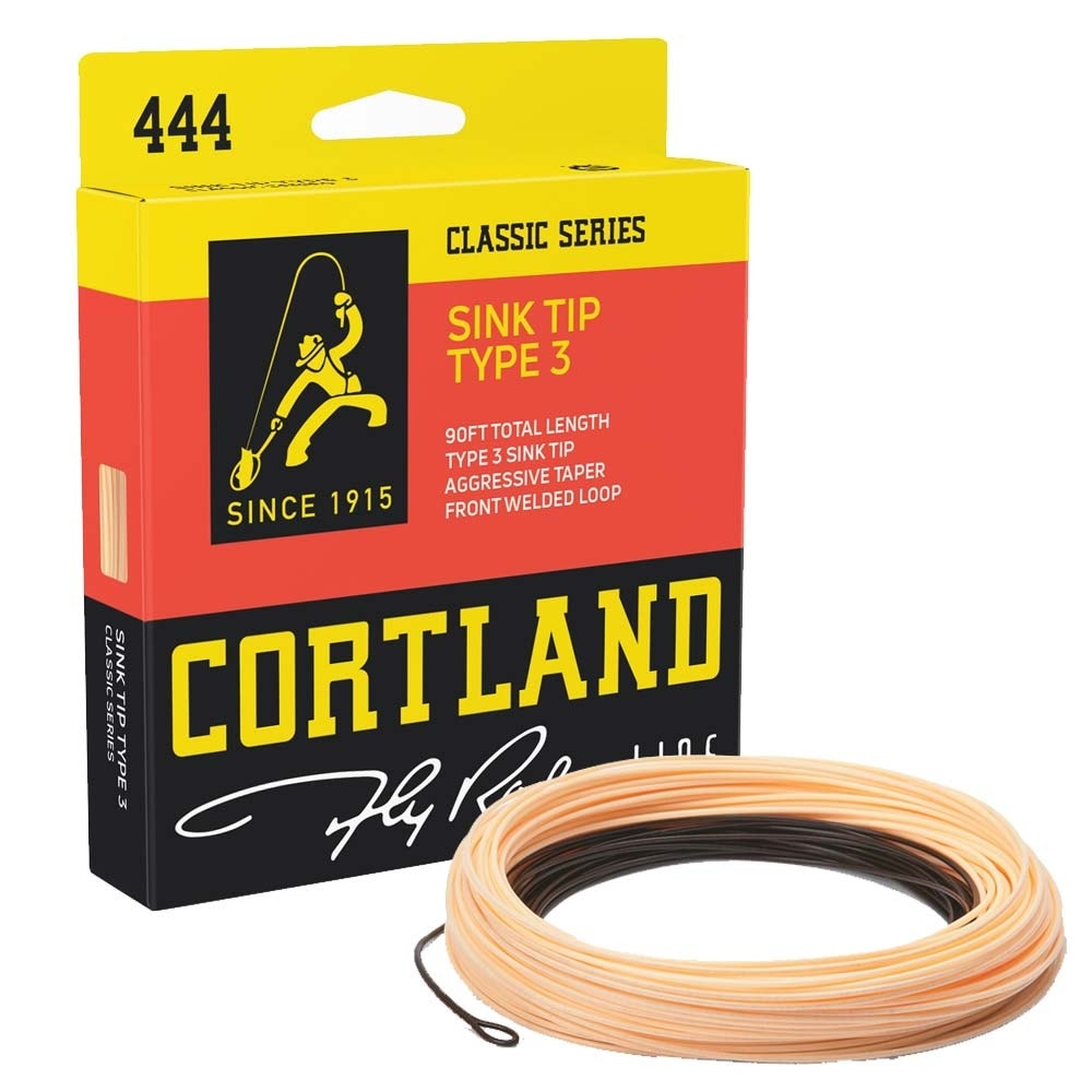 Cortland Precision Platinum 3' Low-Vis Dyna-Tip 30yd WF4F Fly Line Dual Loops 