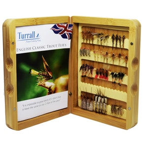 Turrall English Classic Trout Flies Presentation Fly Box