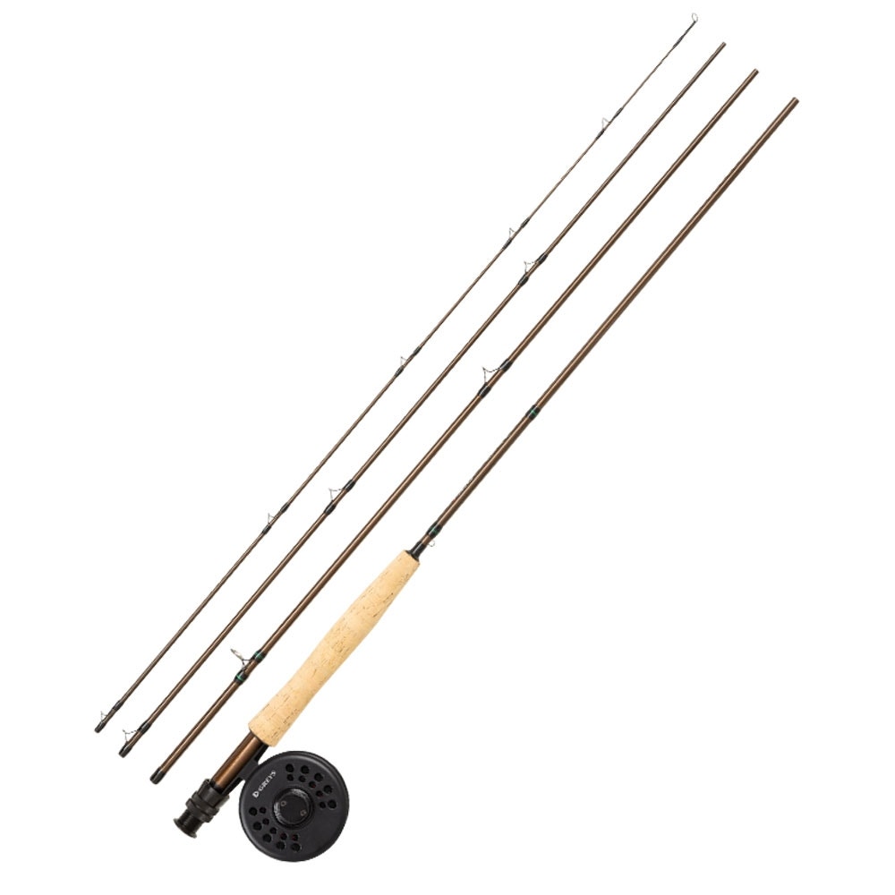 REEL & LINE  'All ready to Go'. GREYS K4ST ENTRY LEVEL FLY FISHING KIT ROD 