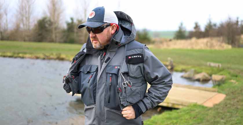 GREYS TAIL LIGHTWEIGHT FLY FISHING VEST IN ACTION