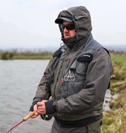 GREYS TAIL LIGHTWEIGHT FLY FISHING VEST IN ACTION