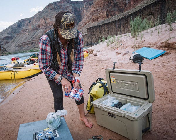 YETI TUNDRA HARD COOLER 45 IN USE