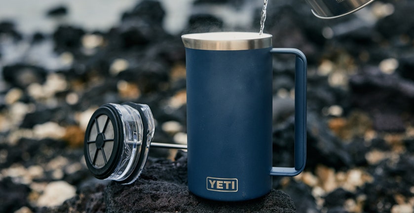 YETI FRENCH PRESS IN USE