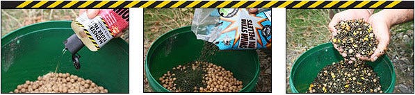 Dynamite spod mix - add Monster Tigernut Liquid,Marine Halibut pellets,