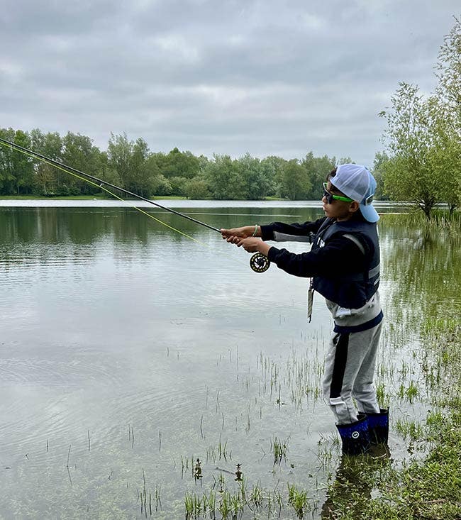 Mentee Lovelle, Fly Casting By The Haywards Farm Lake, To Catch A Trout