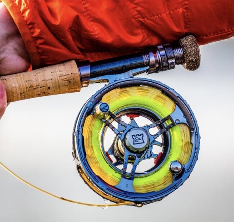 Stunning Hardy Fly Reel Loaded With Yellow Fly Line