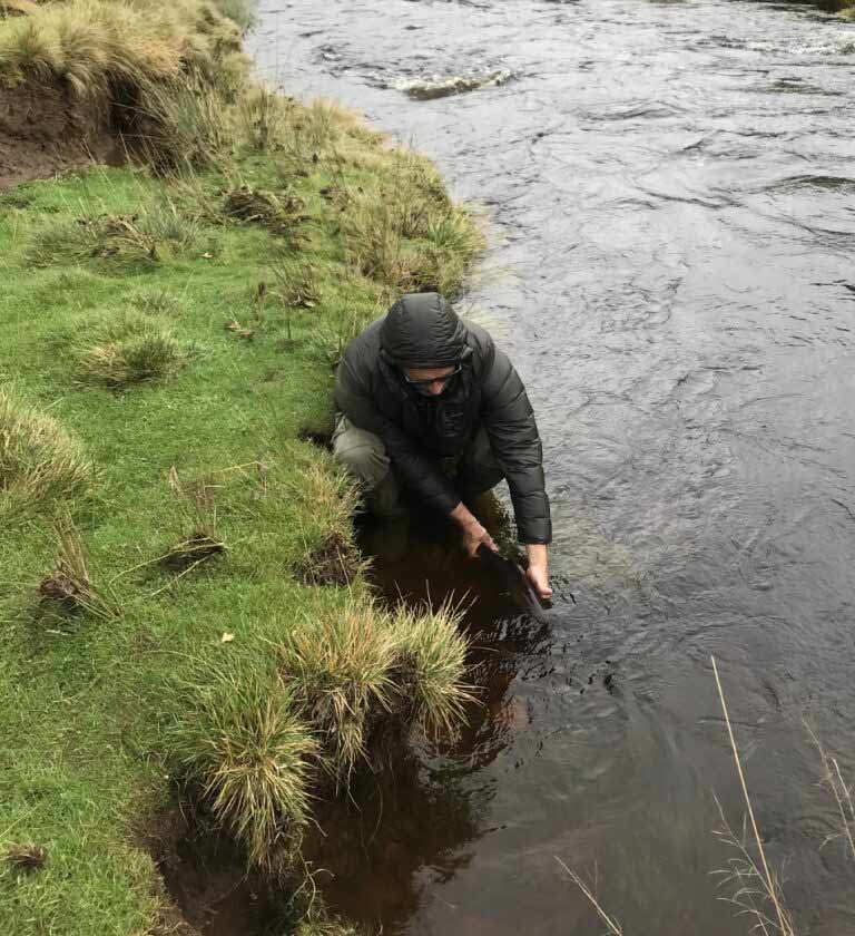 Iain releasing his second fish